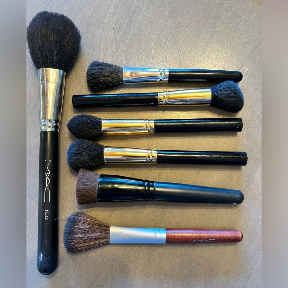 7 Make Up Brushes including 2 MAC and 1 BareMinerals